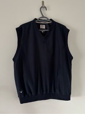 Callaway Men’s Navy Sleeveless V-Neck Golf Pullover Vest Size L